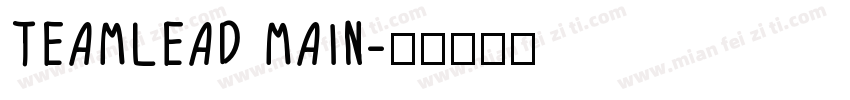 TEAMLEAD MAIN字体转换